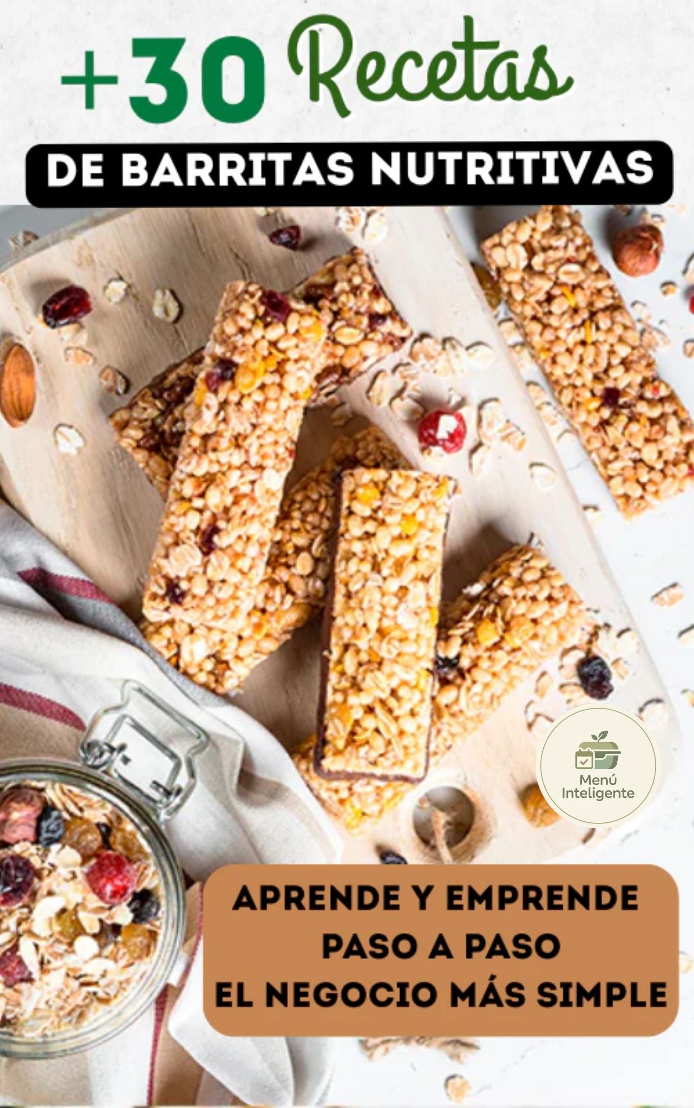 +30 Barritas Saludables Snacks Inteligentes para la Semana